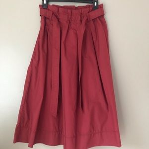 Paperbag Skirt with Pockets